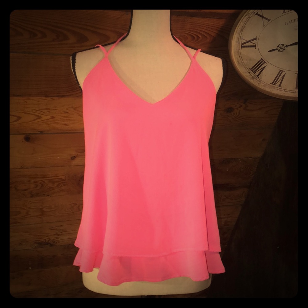 Pink Strappy Tank